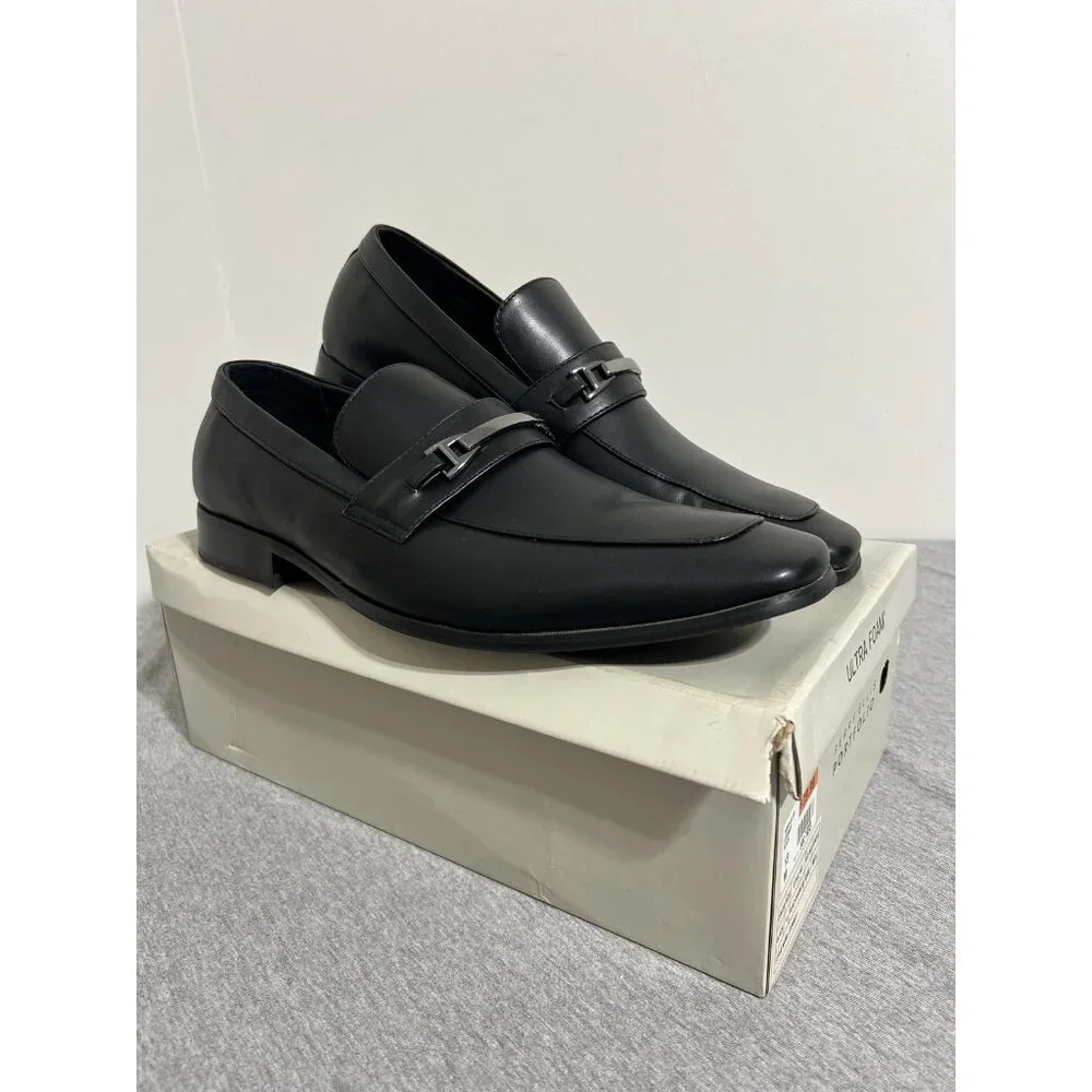 Perry‎ Ellis Shoes Mens Size 13 Black Stewart Ultra Foam Loafers PEAC12054M-1M